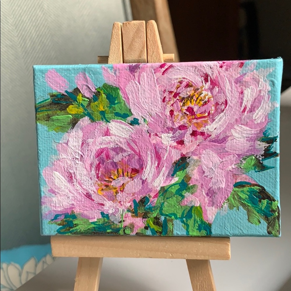 Original Art - Painting - Pink Peonies - Picture 5 of 10